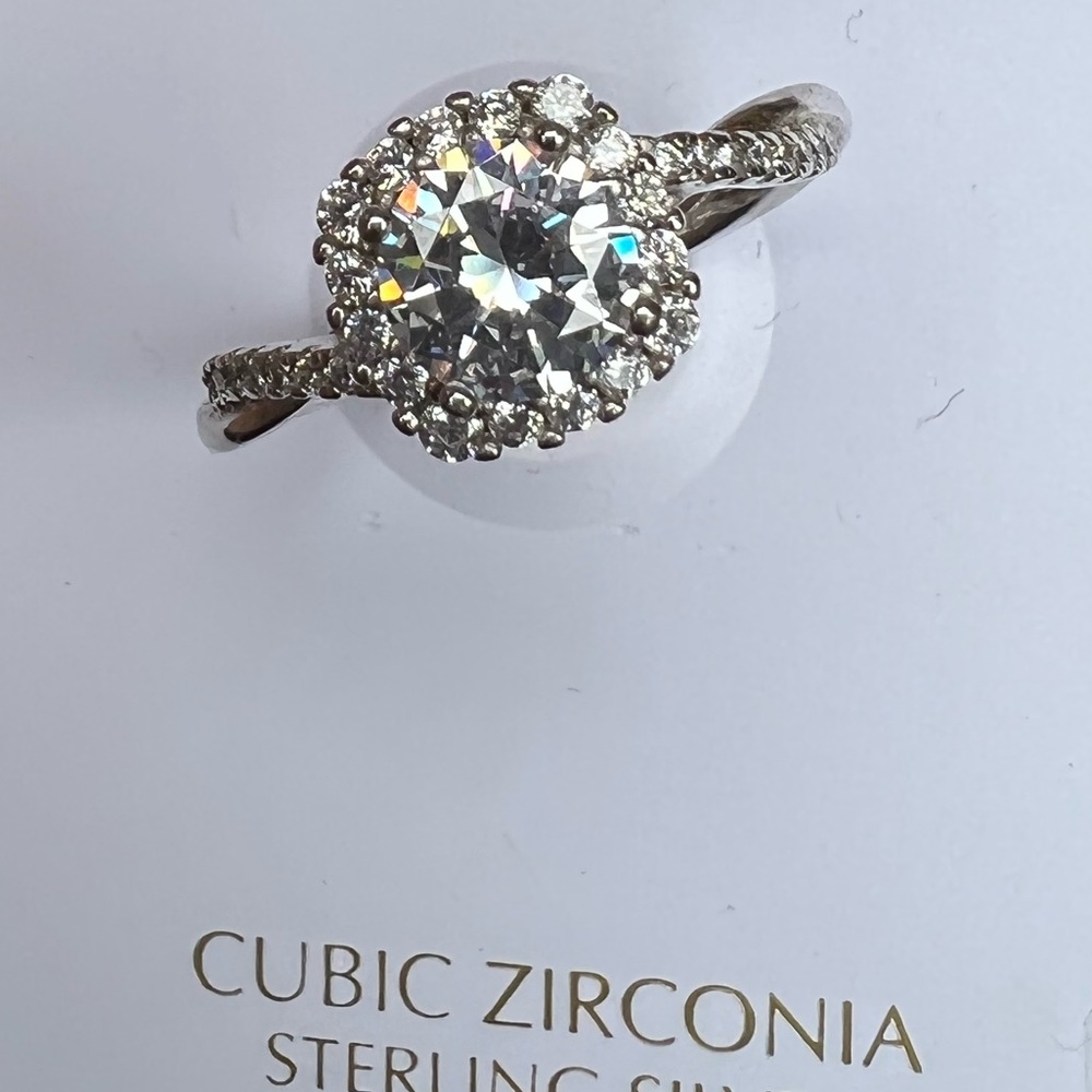 Giani Bernini CZ Cubic Zirconia Sterling Silver Ring 9 New in Box - Picture 8 of 12